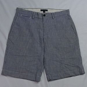 Banana‎ Republic 31 x 11" Blue Check Chino Shorts